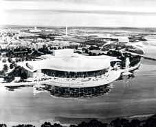 Exterior rendering of preliminary proposal for the Kennedy C